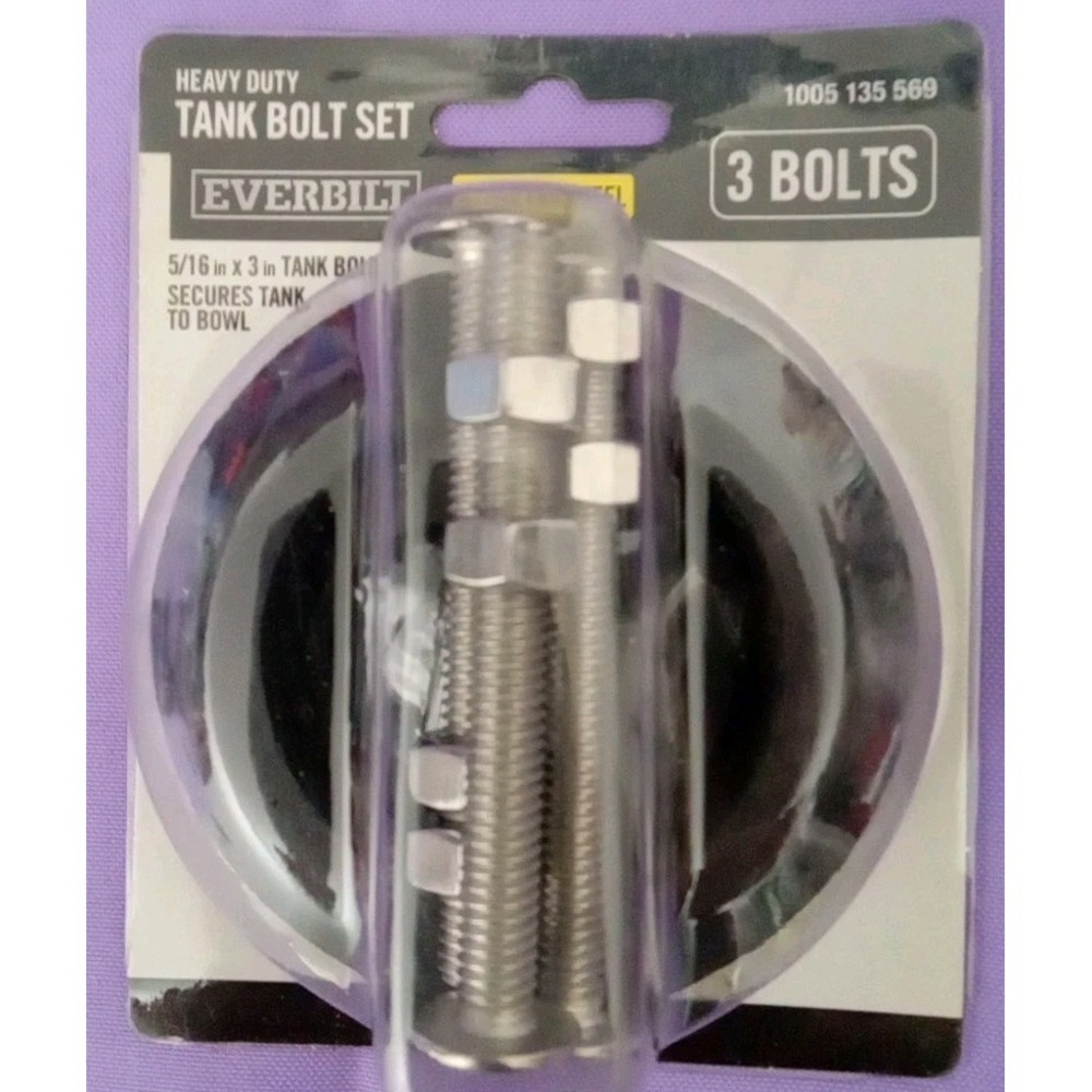 Everbilt Heavy Duty Tank Bolt Set with 3 Stainless Steel Bolts 1005 135 569